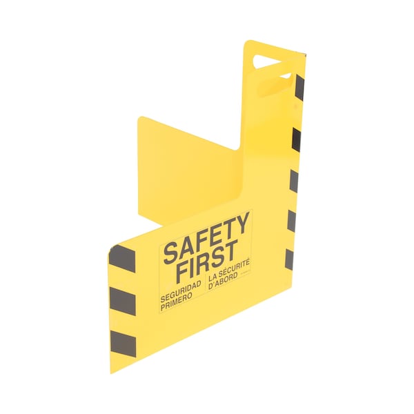 PLATE CORNER GUARD W/HANDLE STEEL 24 X 24 IN